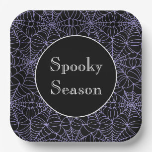 Assiettes En Carton Plaques de papier d'Halloween