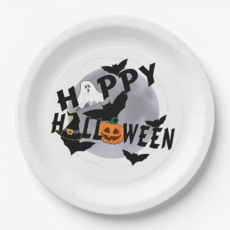 Assiettes En Carton Plaques de papier d'Halloween