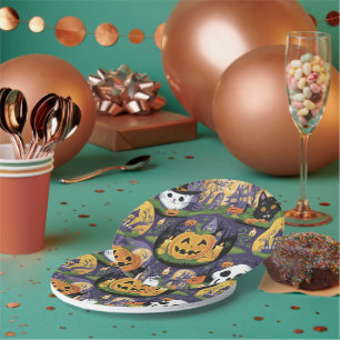 Assiettes En Carton Plaques de papier d'Halloween