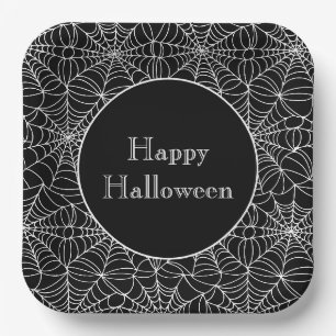Assiettes En Carton Plaques de papier d'Halloween