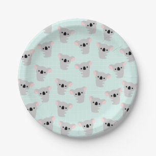 Assiettes En Carton Plaques de papier d'ours Koala