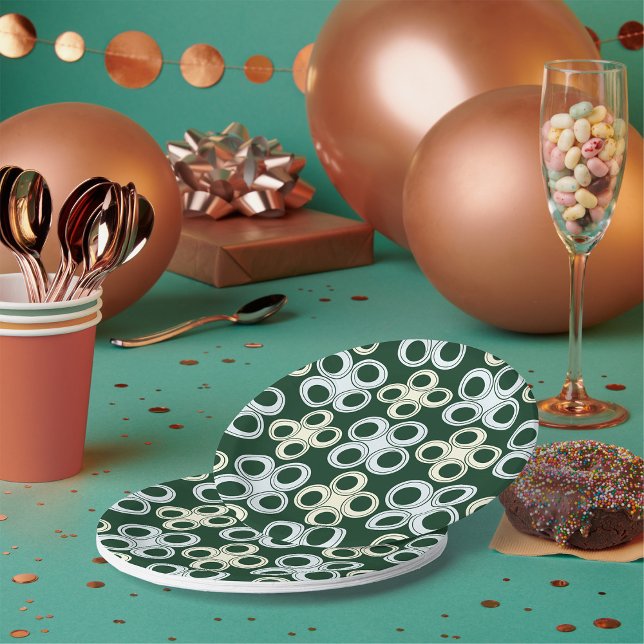 Assiettes En Carton Plaques de papier en cercle sans transparence (Créateur téléchargé)