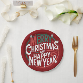 Assiettes En Carton Plaques de papier - Fête de Noël