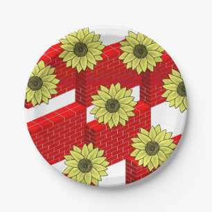 Assiettes En Carton Plaques de papier Floral