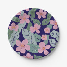 Plaques de papier floral