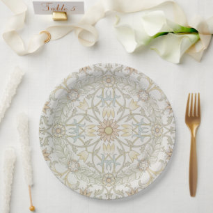 Assiettes En Carton Plaques de papier Floral William Morris