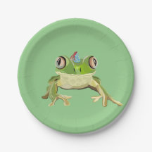 Plaques de papier grenouille