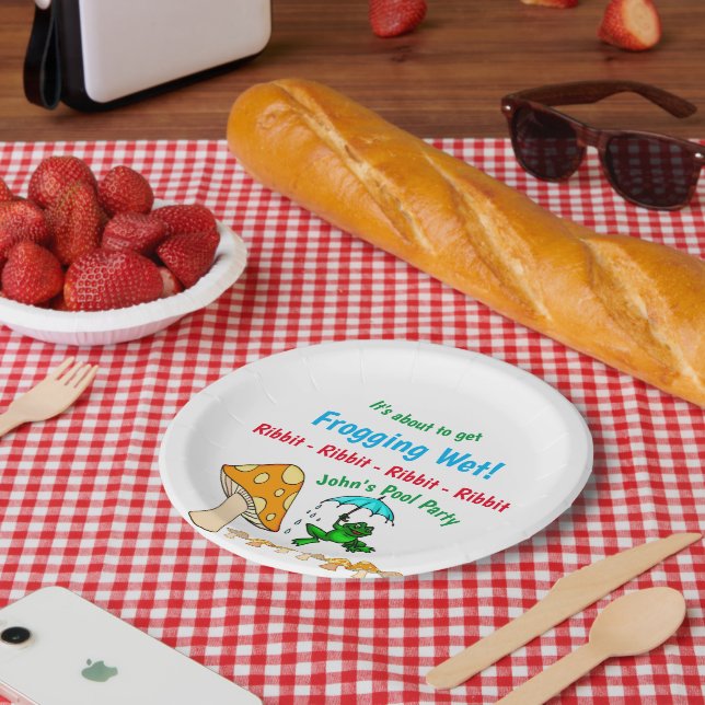 Assiettes En Carton Plaques de papier, grenouille, Plaques de papier d (Pique-nique)
