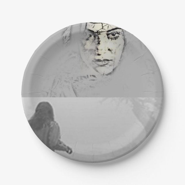 Assiettes En Carton Plaques de papier Halloween (Devant)