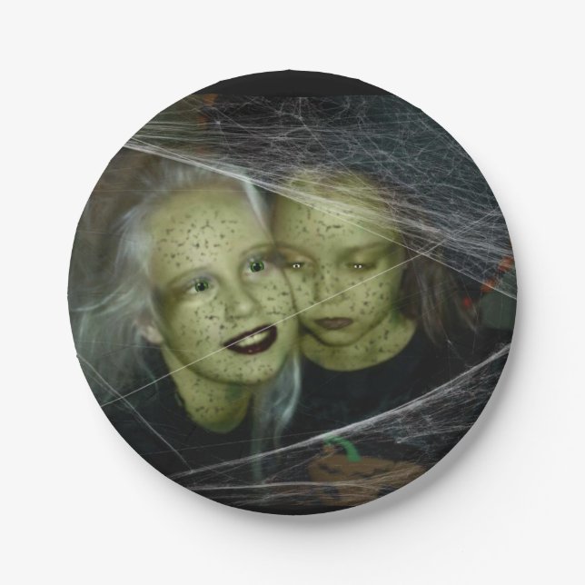 Assiettes En Carton Plaques de papier Halloween (Devant)