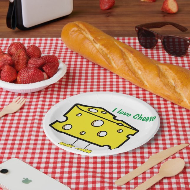 Assiettes En Carton Plaques de papier, J'adore Plaques de papier au fr (Pique-nique)