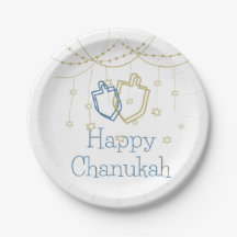 Plaques de papier joyeuses de Chanukah