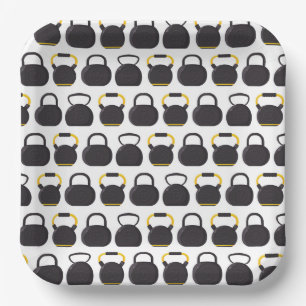 Assiettes En Carton Plaques de papier Kettlebell, Fournitures de fête