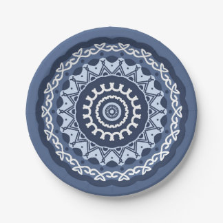 Assiettes En Carton Plaques de papier Mandala Design complexes
