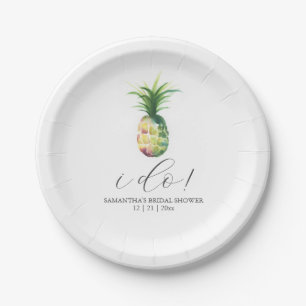 Assiettes En Carton Plaques de papier Mariage tropicale ananas