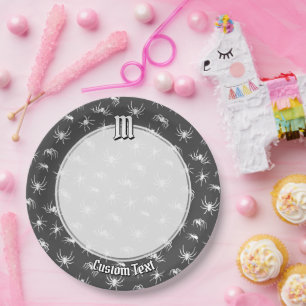 Assiettes En Carton Plaques de papier Motif Spider Silhouettes