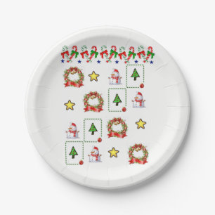 Assiettes En Carton Plaques de papier Noël