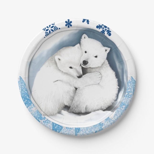 Assiettes En Carton Plaques de papier Noël (Devant)