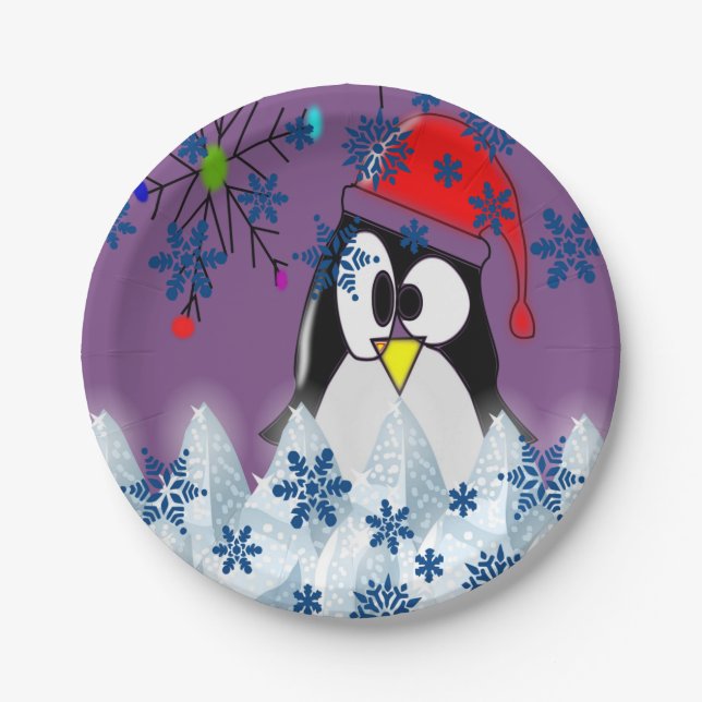 Assiettes En Carton Plaques de papier Noël (Devant)