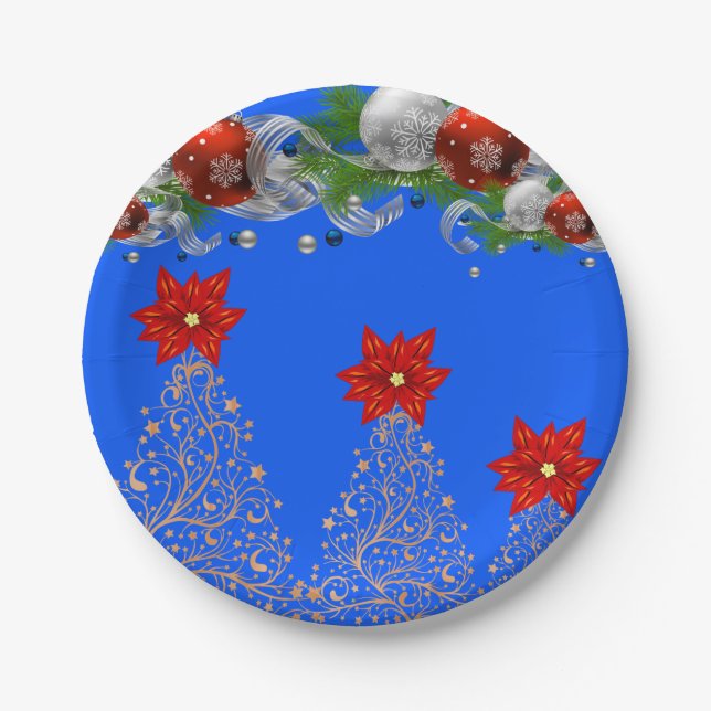 Assiettes En Carton Plaques de papier Noël (Devant)