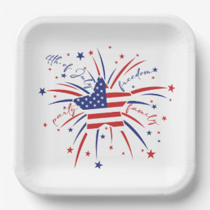 Assiettes En Carton Plaques de papier patriotique