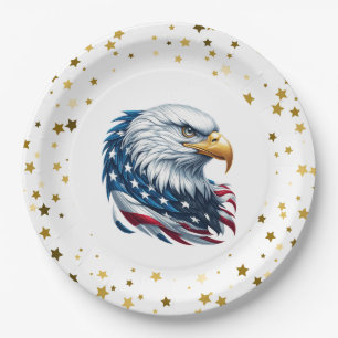 Assiettes En Carton Plaques de papier patriotique