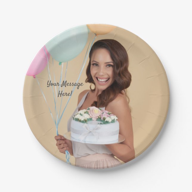 Assiettes En Carton Plaques de papier personnalisées (Devant)