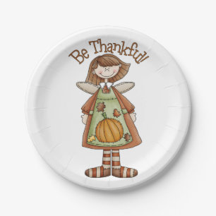 Assiettes En Carton Plaques de papier personnalisées Thanksgiving/Soye