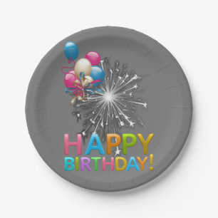 Assiettes En Carton Plaques de papier, Plaques de papier d'anniversair