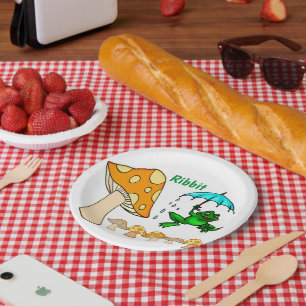 Assiettes En Carton Plaques de papier, Plaques de papier de grenouille