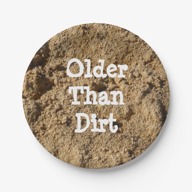 Assiettes En Carton Plaques de papier plus vieilles que perdues (Devant)