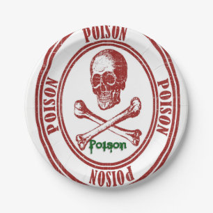 Assiettes En Carton Plaques de papier Poison
