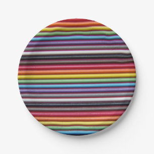 Assiettes En Carton Plaques de papier pour câble à ruban arc-en-ciel