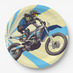Assiettes En Carton Plaques de papier pour cyclomoteur 9 pouces