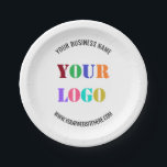 Assiettes En Carton Plaques de papier promotionnel de marque, exemple<br><div class="desc">Couleurs et Polices personnalisées - Concevez vos propres Plaques personnalisées - Exemple avec votre entreprise Logo ou Photo et Nom Site Web ou Texte personnalisé Entreprise promotionnelle ou Mariage moderne - Plaques papier / Fournitures Cadeau - Ajouter votre logo / Image - Photo ou QR Code / et Texte /...</div>