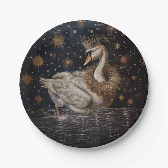 Assiettes En Carton Plaques de papier rond de la Couronne (Devant)