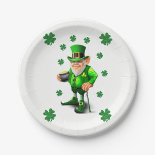 Assiettes En Carton Plaques de papier Saint Patrick's Day
