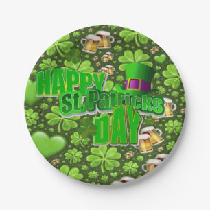 Assiettes En Carton Plaques de papier Saint Patrick's Day