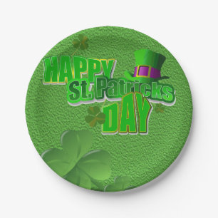 Assiettes En Carton Plaques de papier Saint Patrick's Day