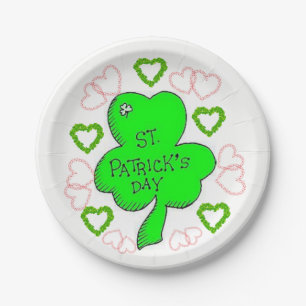Assiettes En Carton Plaques de papier Saint Patrick's Day