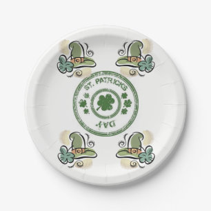 Assiettes En Carton Plaques de papier Saint Patrick's Day