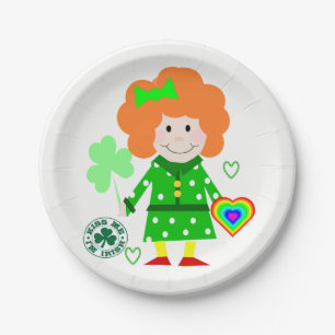 Assiettes En Carton Plaques de papier Saint Patrick's Day