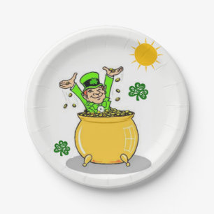 Assiettes En Carton Plaques de papier Saint Patrick's Day