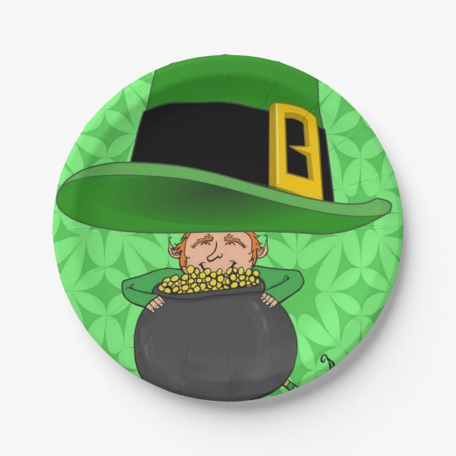 Assiettes En Carton Plaques de papier Saint Patrick's Day (Devant)