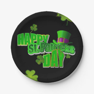 Assiettes En Carton Plaques de papier Saint Patrick's Day