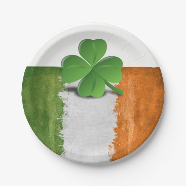 Assiettes En Carton Plaques de papier Saint Patrick's Day (Devant)