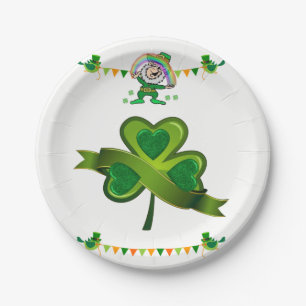 Assiettes En Carton Plaques de papier Saint Patrick's Day