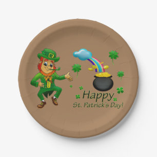 Assiettes En Carton Plaques de papier Saint Patrick's Day