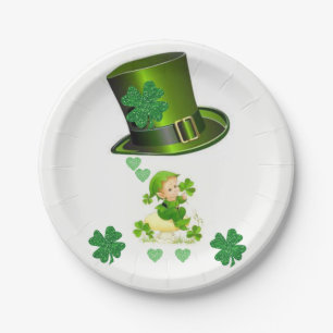 Assiettes En Carton Plaques de papier Saint Patrick's Day