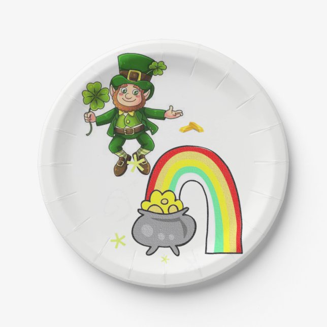 Assiettes En Carton Plaques de papier Saint Patrick's Day (Devant)